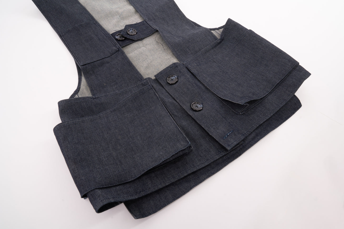 SOS denim vest preorder