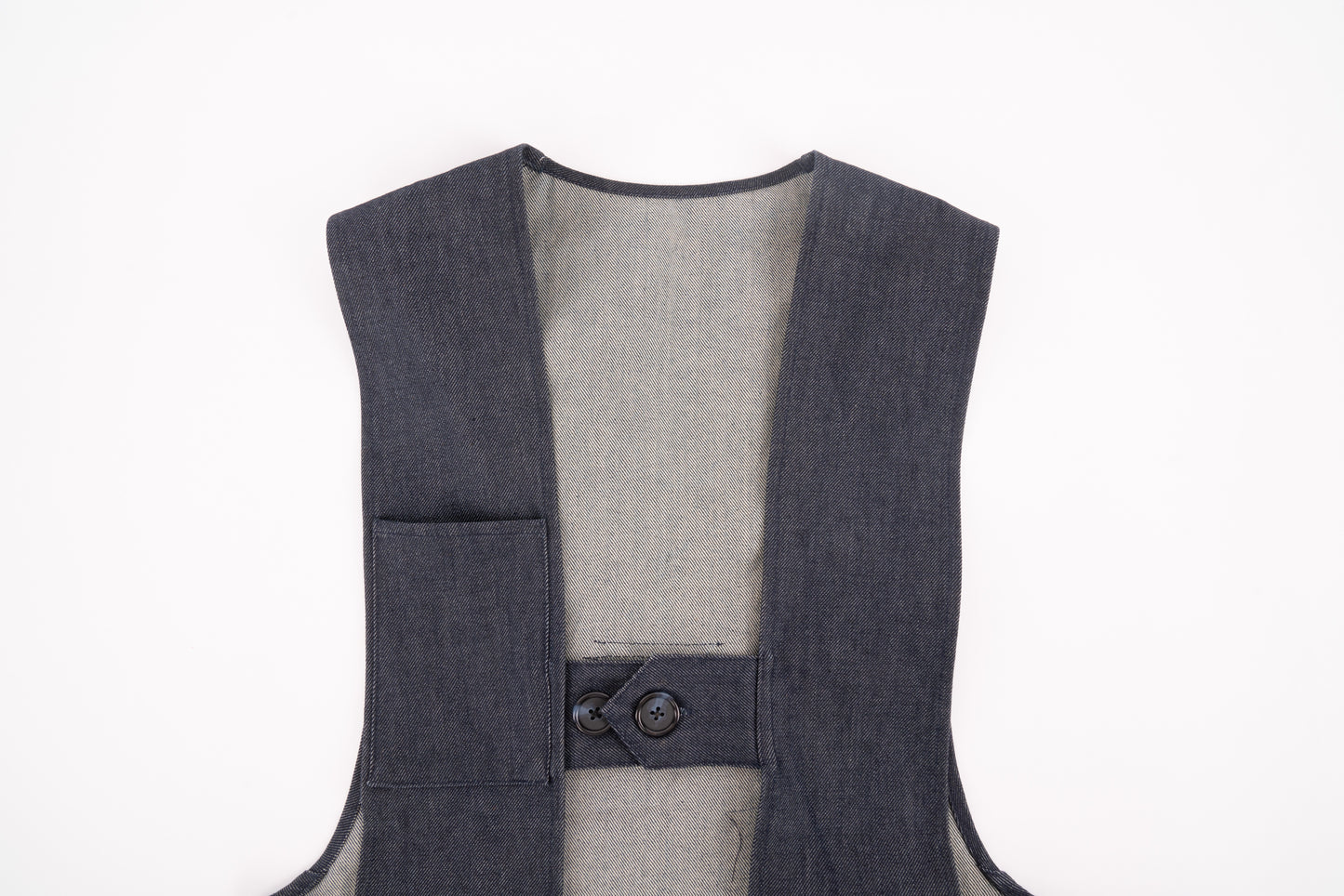 SOS denim vest preorder