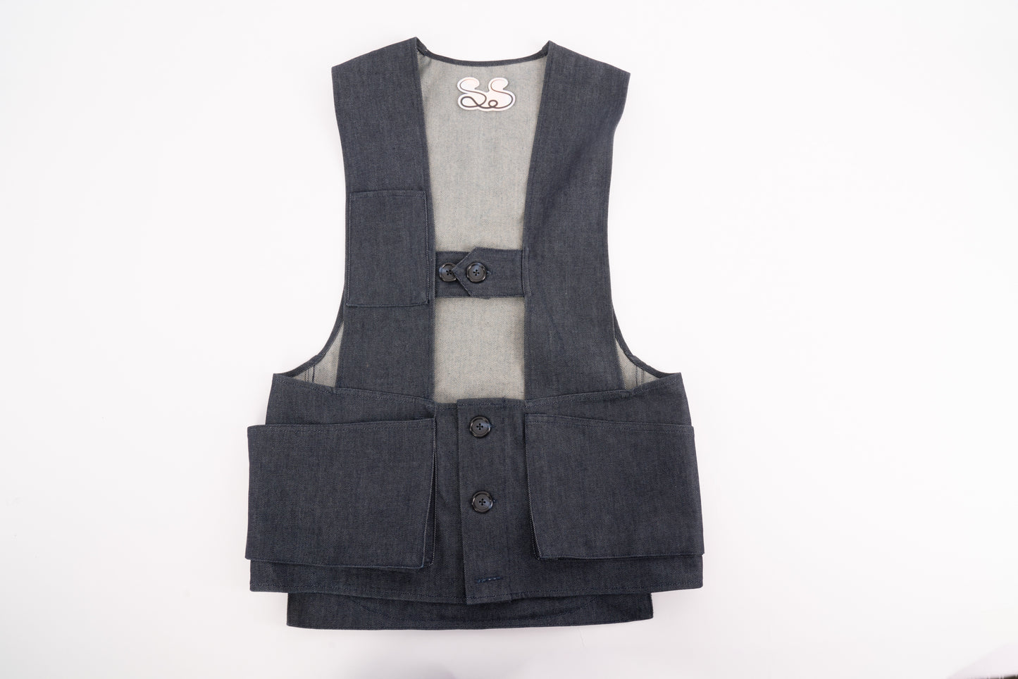 SOS denim vest preorder