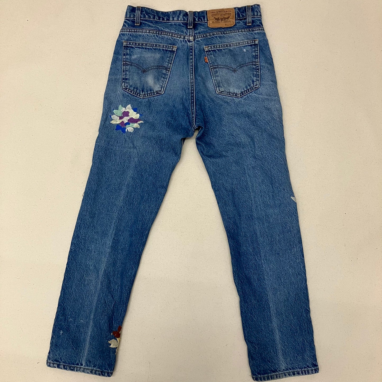 Embroidered Camo Night & Day Jeans