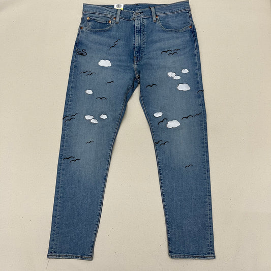 Embroidered Sunny day Jeans