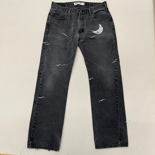 Embroidered Moonlight Jeans