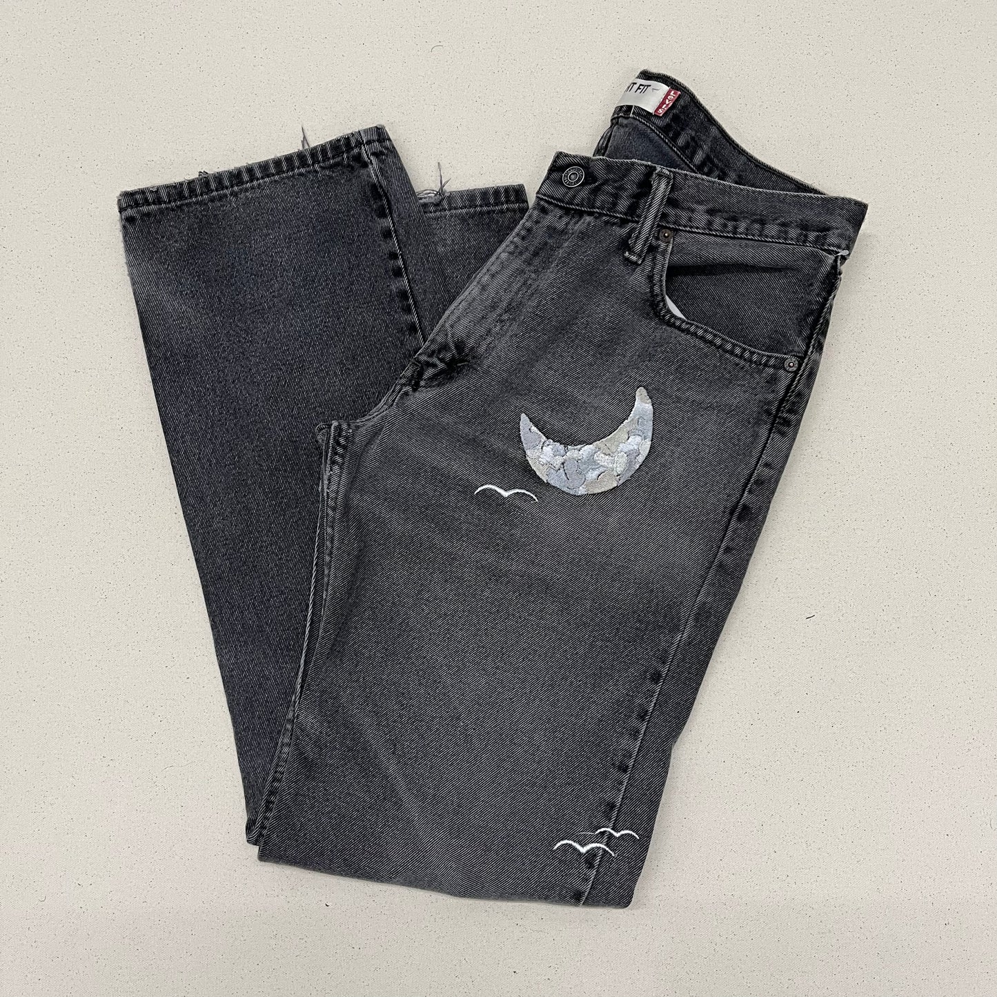 Embroidered Moonlight Jeans