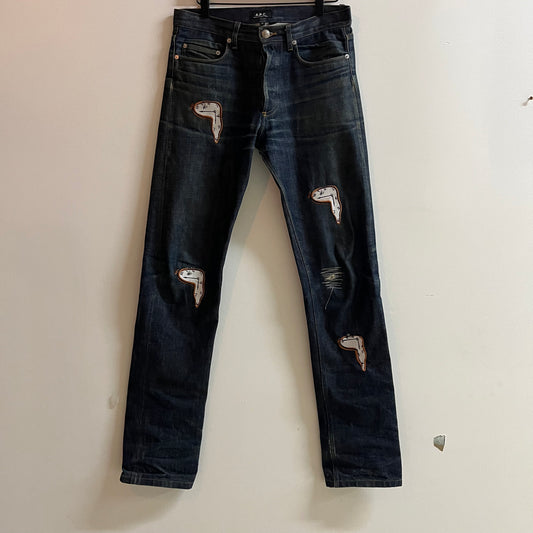 Embroidered Dali Jeans